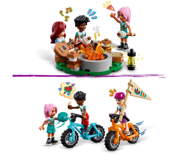 LEGO FRIENDS 42624 Przytulne domki na letnim obozie - 1248831 - zdjęcie 4